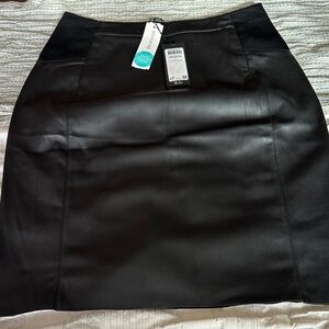 Vero Moda Classic Faux Leather Black Skirt